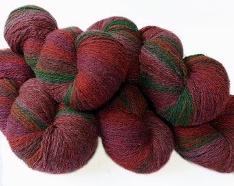 Hand Dyed Wool Yarn: Natural Merino Blend, Worsted Weight