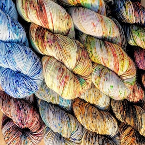 Hand Dyed SW Merino Wool Soft Sock Yarn 437yds