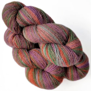 100% Natural Wool Yarn Hand Dyed Lace Weight