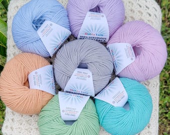 100% Baby Alpaca Wool Soft Yarn 96yds