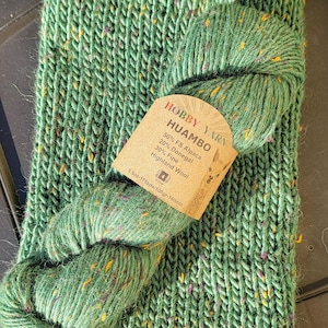 Natural Alpaca Tweed Wool Yarn 175 yds – Soft Winter Knitting Crochet Yarn image 19
