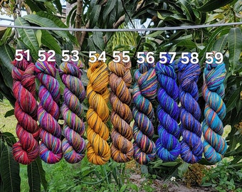 Hand Dyed SW Merino Wool Soft Yarn 437yds
