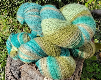 Hand Dyed DK Weight Wool Yarn: Natural Sheep & Merino Blend