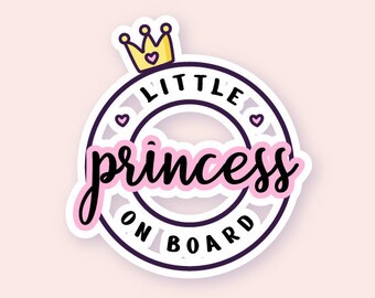 Princess On Board Etsy