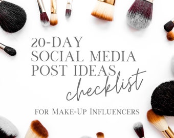 20 Makeup Influencer Social Media Post Ideas - Creative Content Concepts, Beauty Blogging Inspiration, Cosmetic Product Promotions, and More
