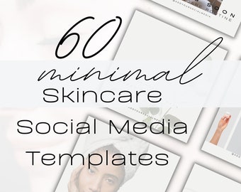60 Esthetician Instagram Templates, Skin Care, Engagement, Marketing Strategy, Social Media Template, Branding, Instagram Story Stickers