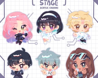 Alien Stage Mizi Sua Luka Hyuna Ivan Till | 2.5 inch acrylic keychain charms