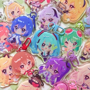 Vocaloid Miku Luka Rin Len | 2.5 inch acrylic keychain charms