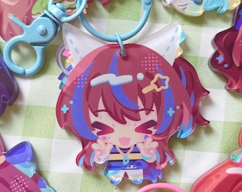 Uma Musume Horse Girls Daitaku Helios Sakura Chiyono Calstone Light | 2.5 inch acrylic keychain charms