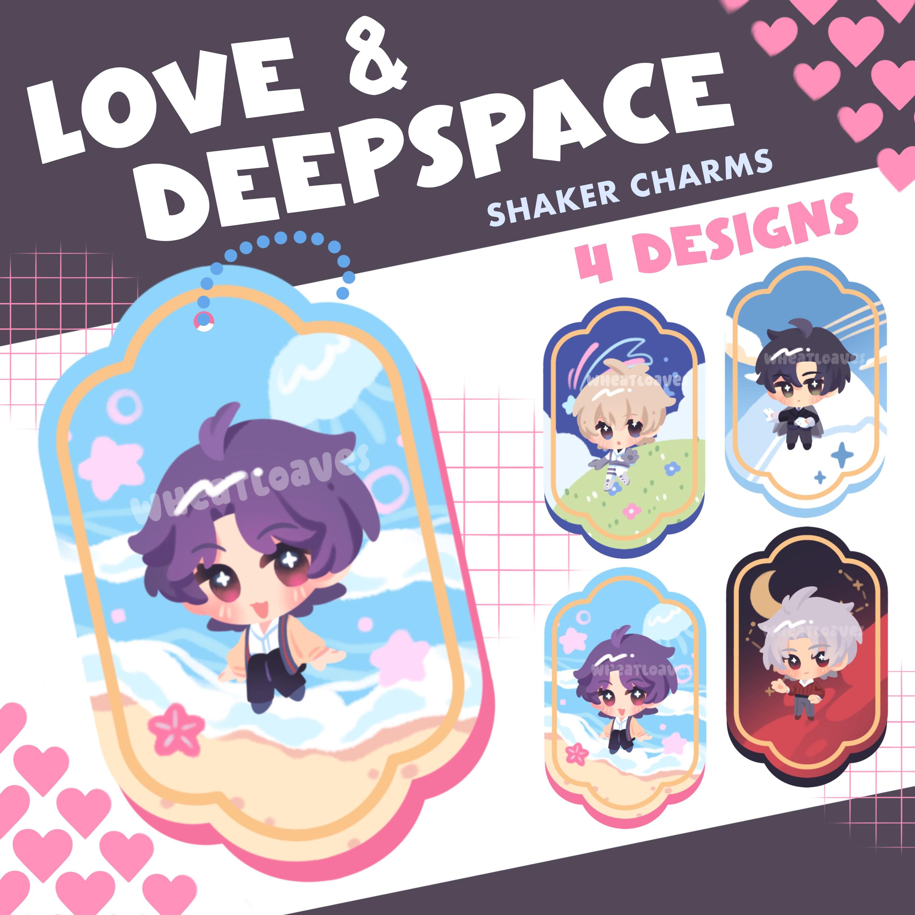 Love and Deepspace Xavier Zayne Rafayel Sylus Caleb | 3 inch acrylic shaker keychain charms