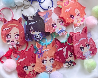Uma Musume Horse Girls Manhattan Cafe Maruzensky TM Opera | 2.5 inch acrylic keychain charms