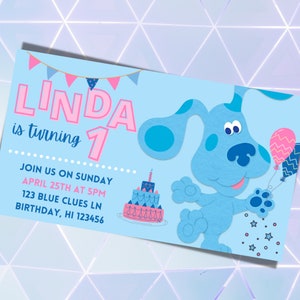 Blues Clues Birthday Invitation for Kids