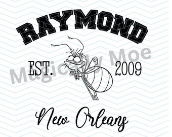Princess and the Frog Ray College Tee Style SVG