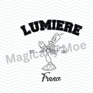 Beauty and The Beast Lumiere SVG