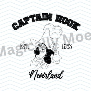 Peter Pan Hook College Style Tee SVG