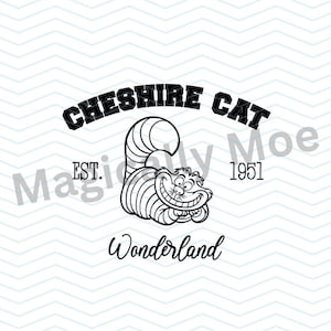 Alice im Wunderland Grinsekatze College Tee SVG