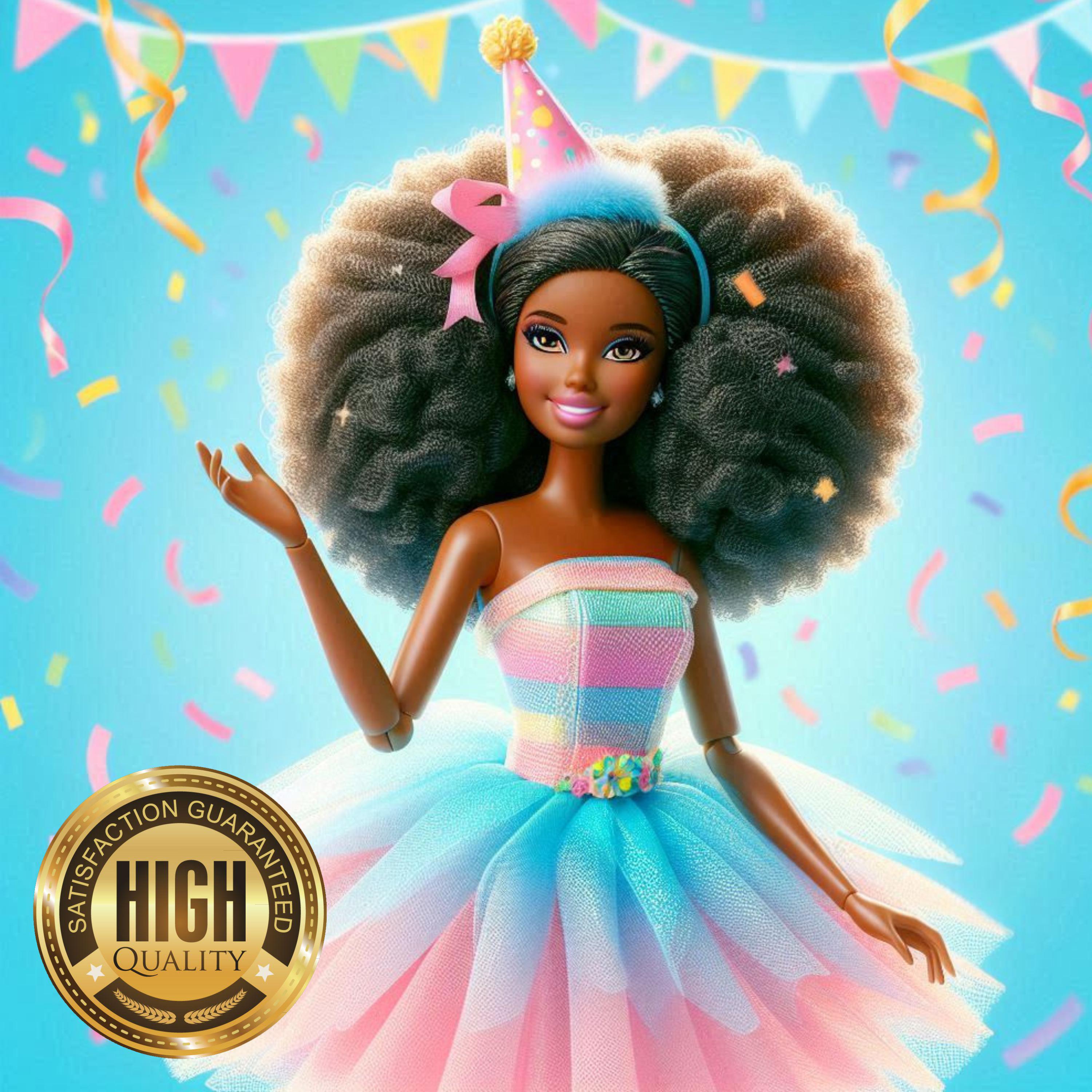 Black Barbie Sticker Etsy