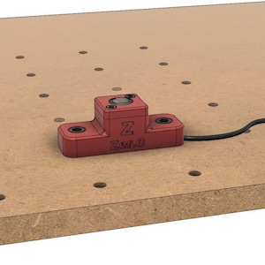Z Zer.0 Automatic CNC tool touch probe - Wasteboard mount