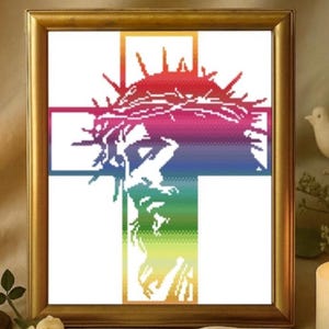 Jesus Cross Stitch, cross stitch bible, cross stitch chart, jesus christ pattern, mormon cross stitch, PDF pattern, cross stitch pattern