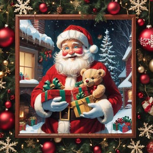 santa claus pattern, Xmas Cross Stitch, Festive cross stitch, santa cross stitch, Santa Claus Cross Stitch Pattern, Santa Pattern, Santa PDF