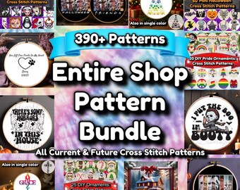 Entire Shop Cross Stitch Pattern Bundle (PDF)