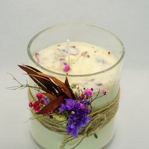 100% Natural Soy Wax Candle | Recycled bottle | Handmade aromatic candle | 230g