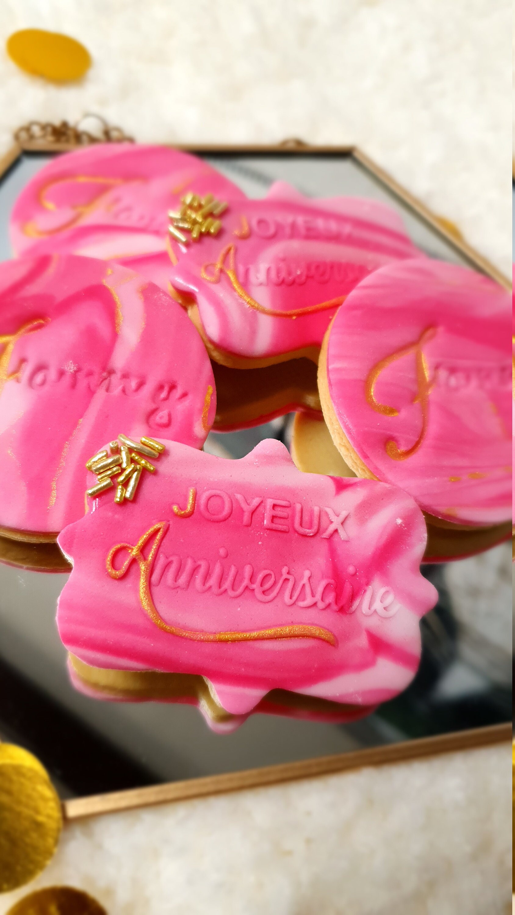 Sablés Personnalisés Anniversaire et Prenom X10