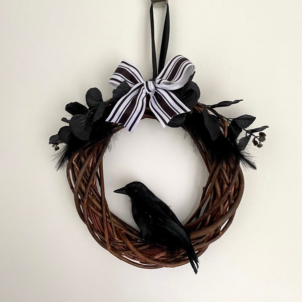 Halloween Wreath - Benny the Raven