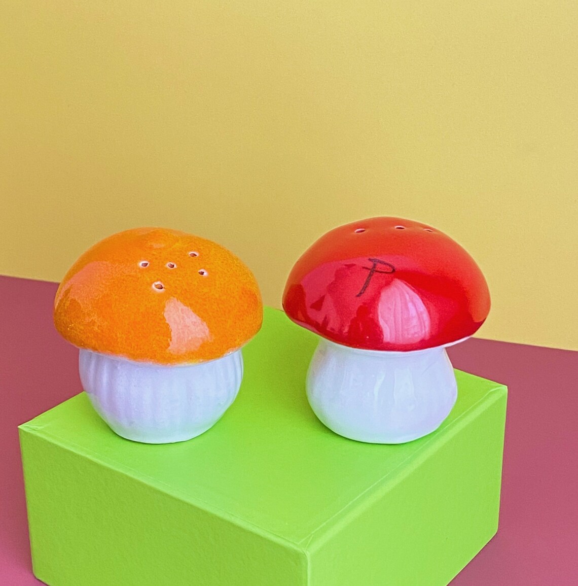 Mushroom salt and pepper shakers Etsy