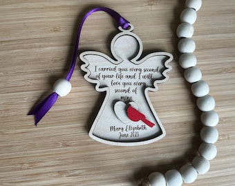 Personalized Memorial Angel Ornament: Infant Loss Remembrance Keepsake