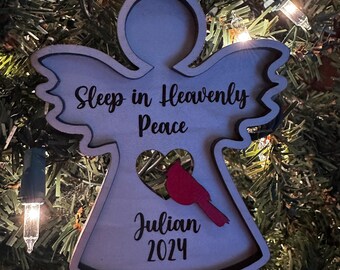 Personalized Angel Ornament: Infant Loss Memorial Gift
