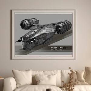The Razor Crest - The Mandalorian - Digital Illustration