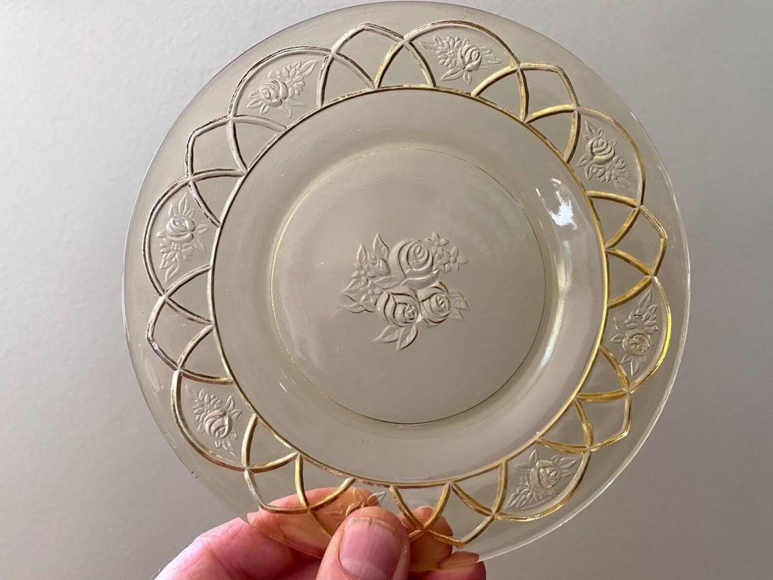 Depression Glass Dinnerware Set for 10 Etsy