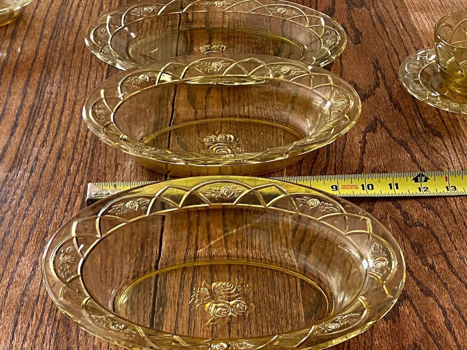 Depression Glass Dinnerware Set for 10 Etsy