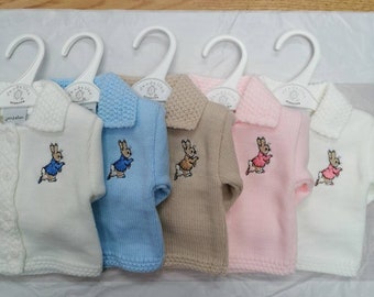 Baby Boys girls peter rabbit cardigans  dandelion 5 colours and 4 sizes lovely quality