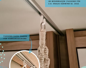 2x Haken Raumtrenner zum Eindrehen, Wohnwagen, Knaus Südwind, Blumenampel, Dekohaken, Lichterkette, Dekoration, Camping