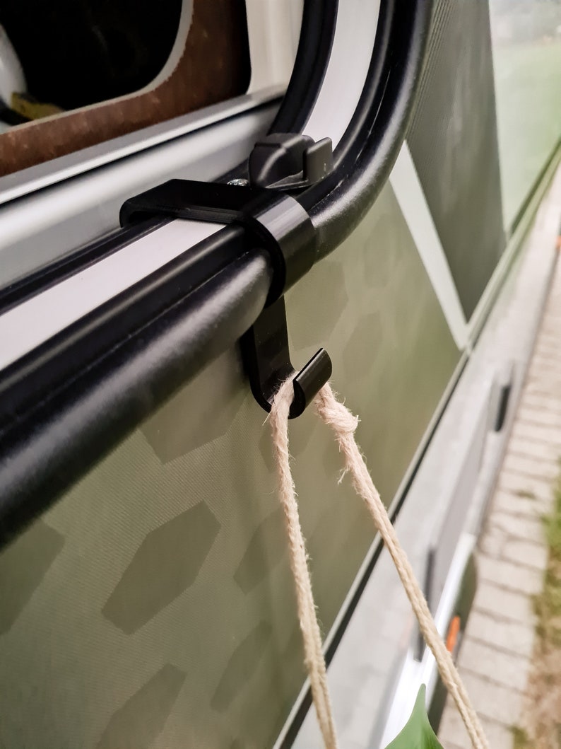 2x hooks for caravan windows, Knaus Südwind, hobby, caravan, window sill, motorhome, bus, camper, camping image 4