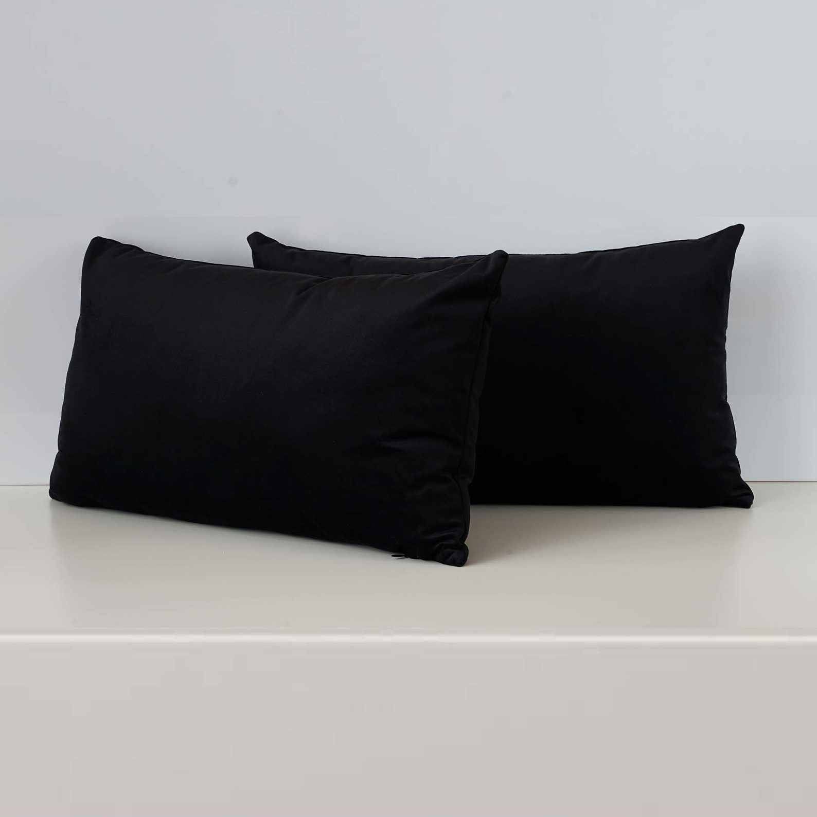 Black Velvet Cushion Cover 50x50cm Hidden Zipper Decorative Etsy