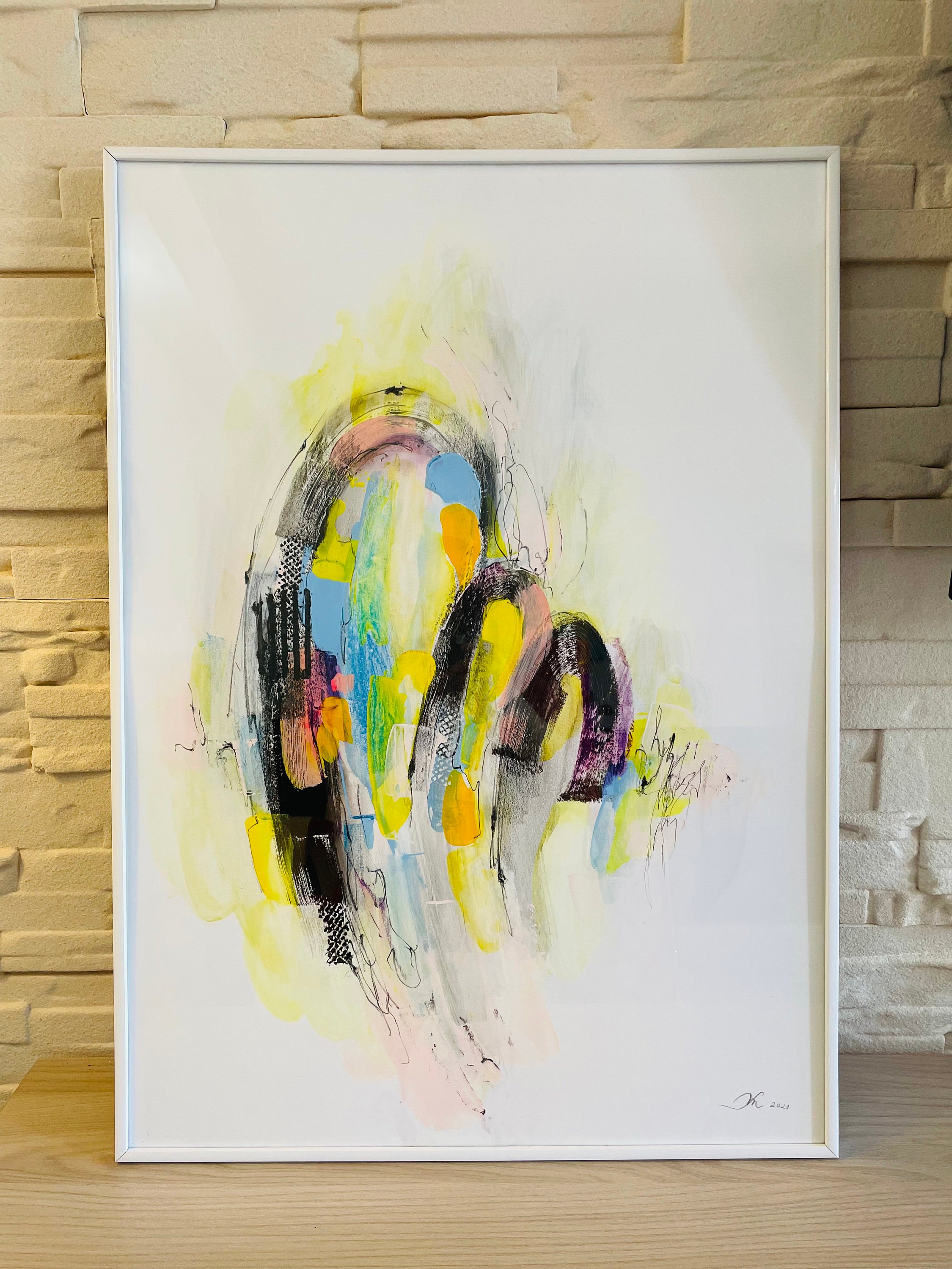 Original acrylic paint on cardboard50 x 70 cm Etsy