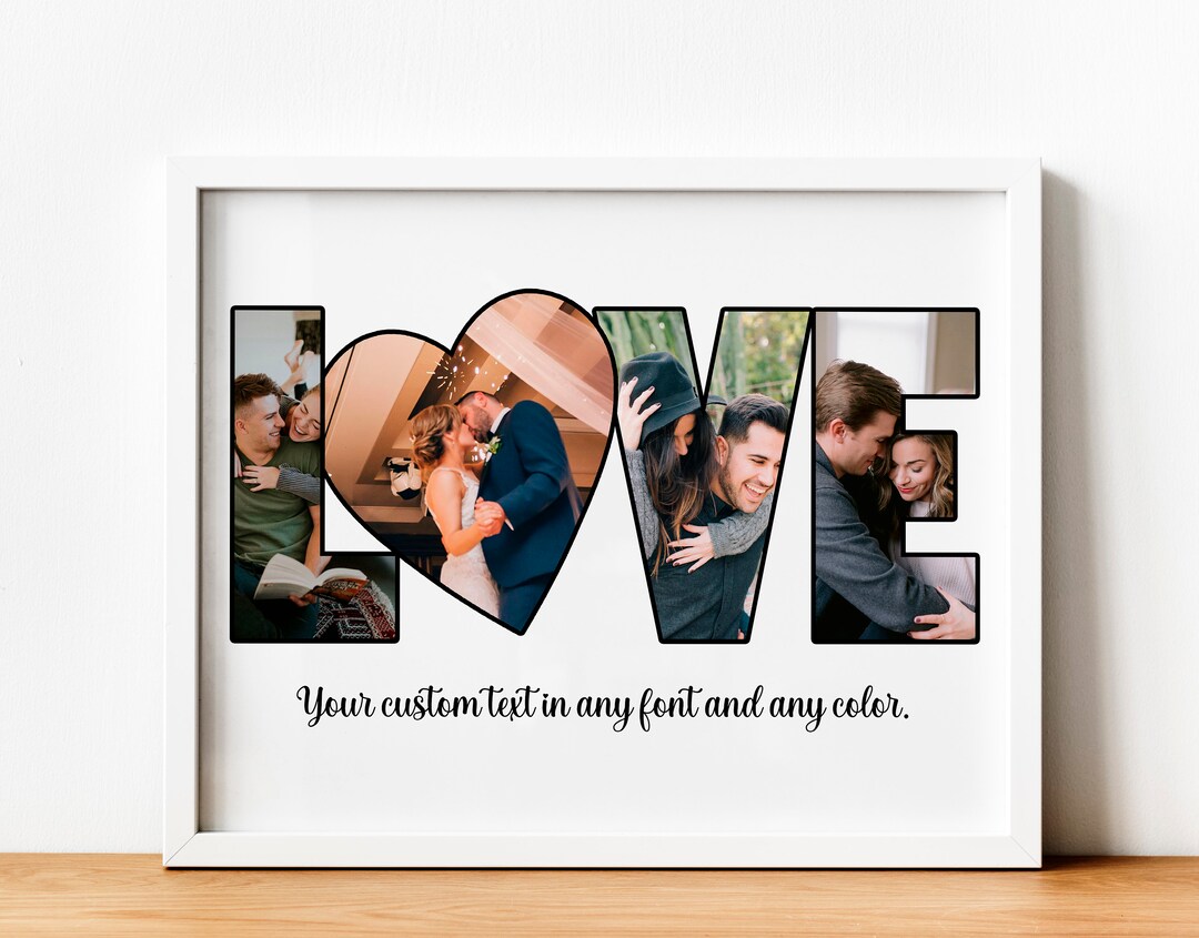Custom Love Photo Collage, Personalized Love Photo Collage, Picture