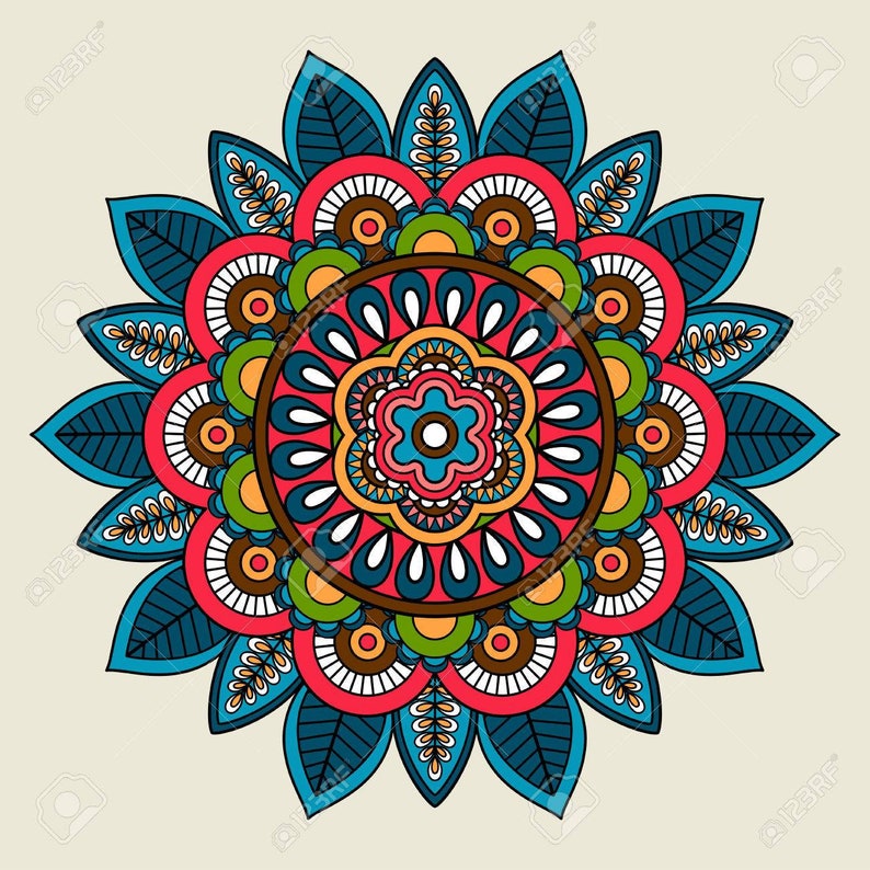 mandala coloring pages blank coloring pages digital image 1