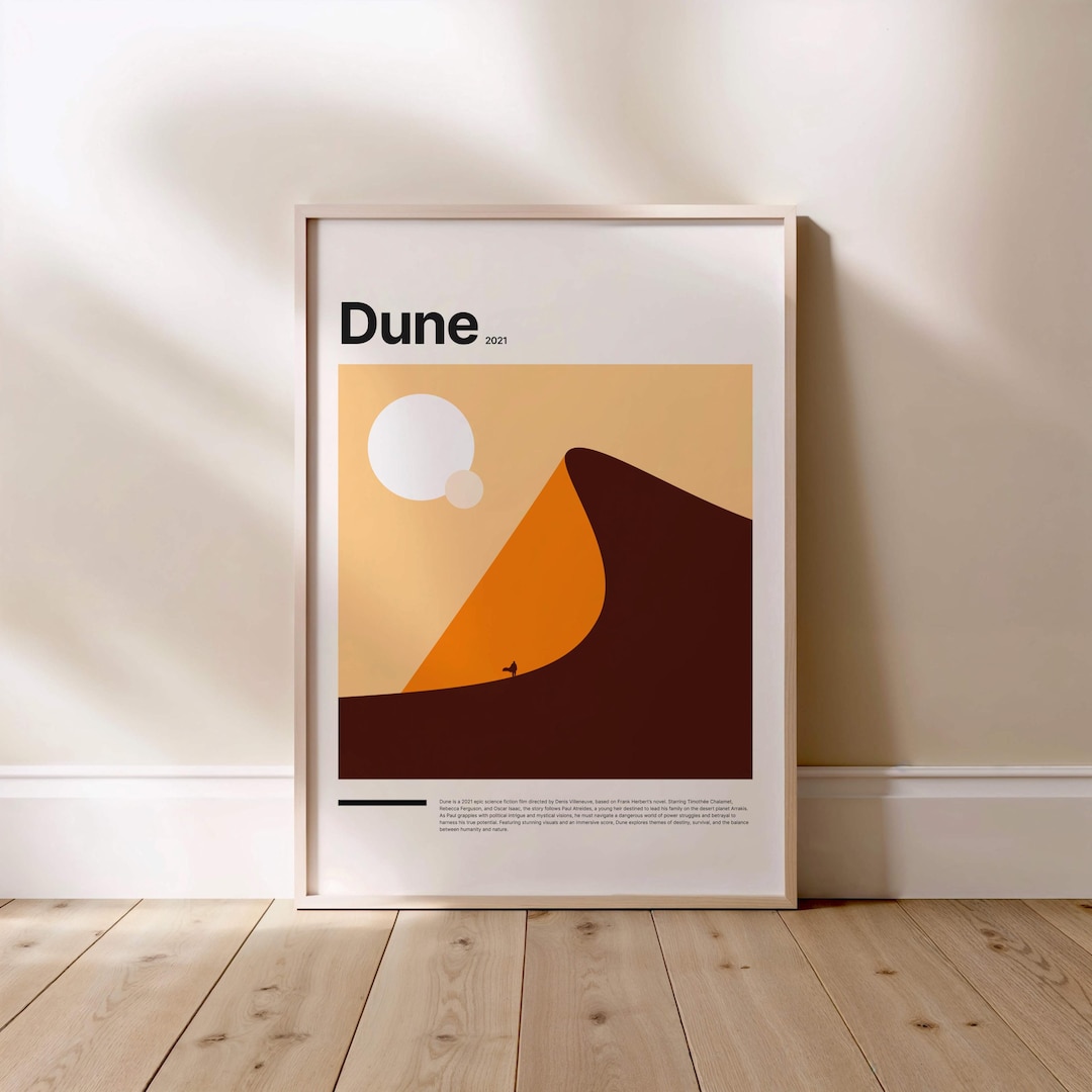 Dune Minimal Illustrated Movie Poster Print Poster Gift Pop Culture dune-minimal-illustrated-movie-poster-print-poster-gift-pop-culture