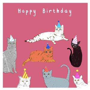 Cats birthday card