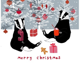 Christmas Badgers