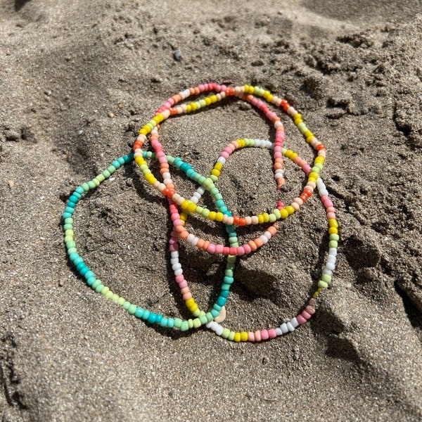 Fusskettchen "Beach" / Rocailles Fusskettchen / Anklet / Beaded Anklet
