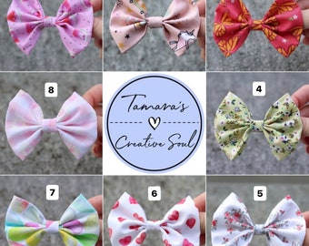 Haarschleifen Frühlingskollektion / Hair Bow / Handgemachte Schleifen / Haarschmuck