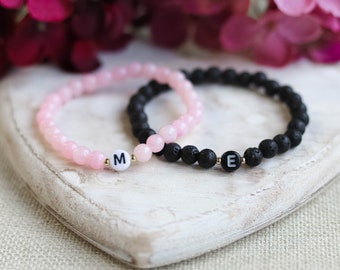 Partnerarmbänder, Couple Bracelets, personalisierte Armbänder für Paare, Freundschaftsarmbänder, Valentinstagsgeschenk, Valentine's Day