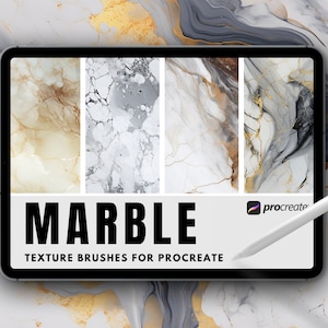 Procreate marble brushes | Marble textures for Procreate | Natural marble stone texture