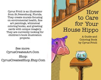 House Hippo Kids Story and Coloring Book