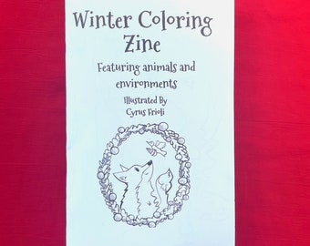 Winter Coloring Zine